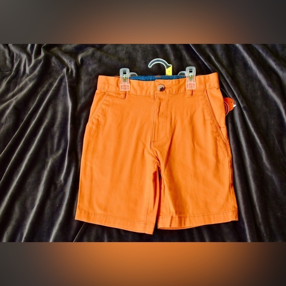 Wonder nation orange adjustable waist band shorts size 8 NWT